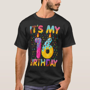 It's My 16th Birthday Sweet Doughnut 16 Years Old T-Shirt