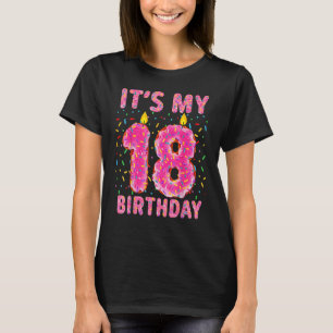 It's My 18th Birthday Sweet Doughnut 18 Years Old T-Shirt