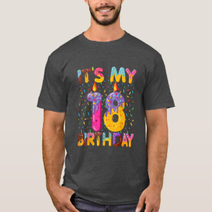 It's My 18th Birthday Sweet Doughnut 18 Years Old T-Shirt