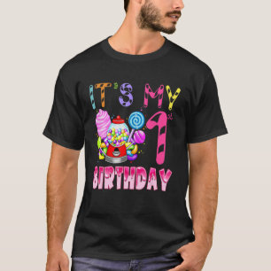 Its My 1st Birthday Candy Candyland Birthday Girl T-Shirt