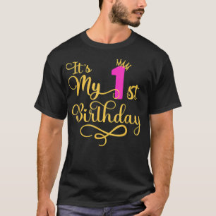 It's My 1st Birthday Crown Funny  T-Shirt