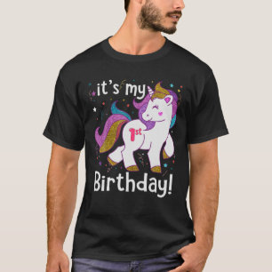 Its My 1St Birthday Princess Unicorn 1 Years Old B T-Shirt