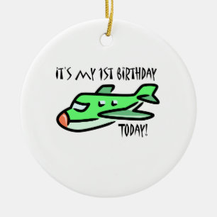It's My 1st Birthday Today Ceramic Tree Decoration