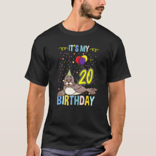 Its My 20th Birthday Baby Seal T-Shirt