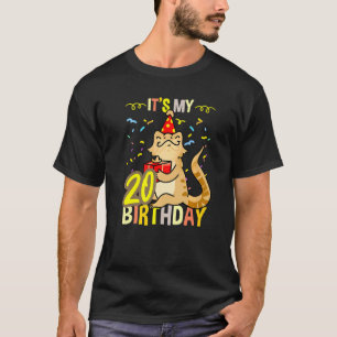 Its My 20th Birthday Bearded Dragon T-Shirt