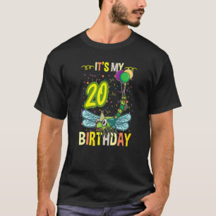 Its My 20th Birthday Dragonfly Insect T-Shirt