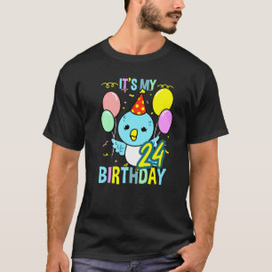 Its My 24th Birthday Budgie Pet Bird T-Shirt