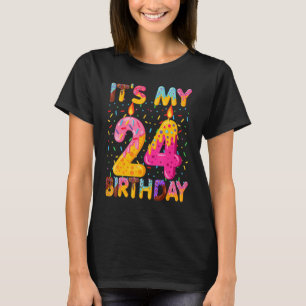 It's My 24th Birthday Sweet Doughnut 24 Years Old T-Shirt