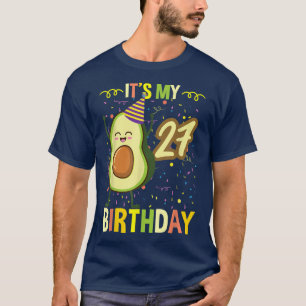 Its My 27th Birthday Avocado  T-Shirt