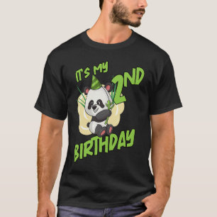 Its My 2 Birthday Panda T-Shirt