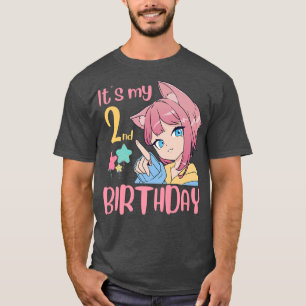 It's My 2nd Birthday Anime Birthday Girl 2 Years O T-Shirt