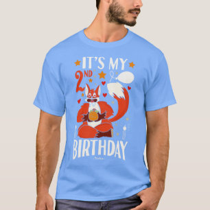 Its My 2nd Birthday Fox And Tacos Gifts T-Shirt