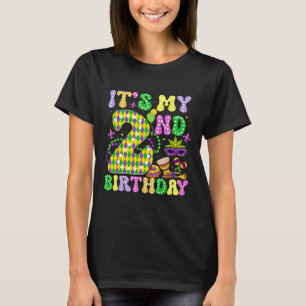 It's My 2nd Birthday Mardi Gras Party Kids Two Yea T-Shirt