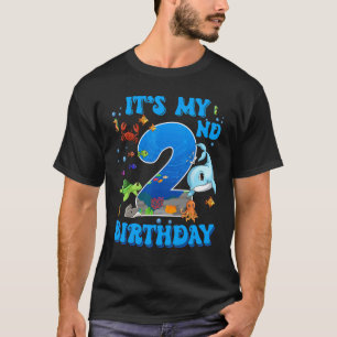 It's My 2nd Birthday Party Ocean 2 Years Old Sea F T-Shirt