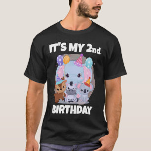 It's My 2nd Birthday Zoo Theme Birthday Safari Jun T-Shirt