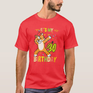 Its My 30Th Birthday Dabbing Tiger T-Shirt