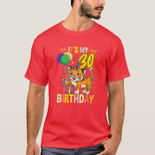 Its My 30Th Birthday Tiger Animal Lover T-Shirt