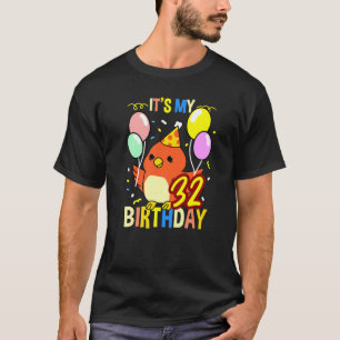 Its My 32nd Birthday Parrot Bird T-Shirt