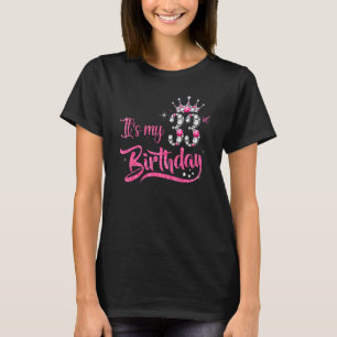 It's My 33rd Birthday Pink Diamond 33 Yrs Old Birt T-Shirt