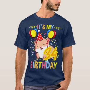 Its My 34th Birthday Guinea Pig Premium T-Shirt