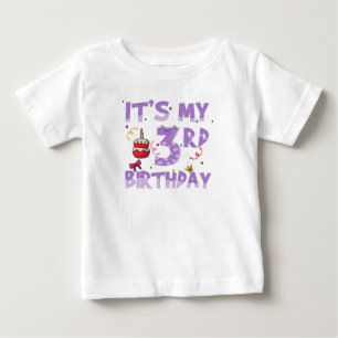 It's My 3rd Birthday  Baby T-Shirt