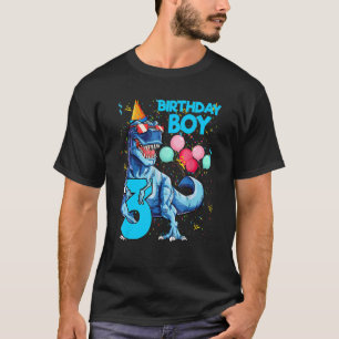 It's My 3rd Birthday Boy  Dinosaur Birthday 3 Year T-Shirt