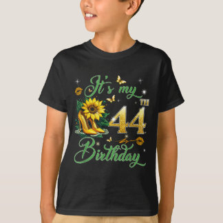 Its My 44th Birthday Pink 44 Years Old Birthday T-Shirt
