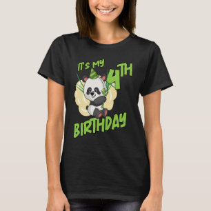 Its My 4 Birthday Panda T-Shirt