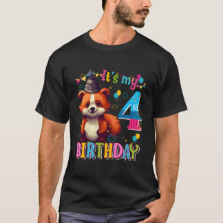 Its My 4Th 4 Red Panda T-Shirt