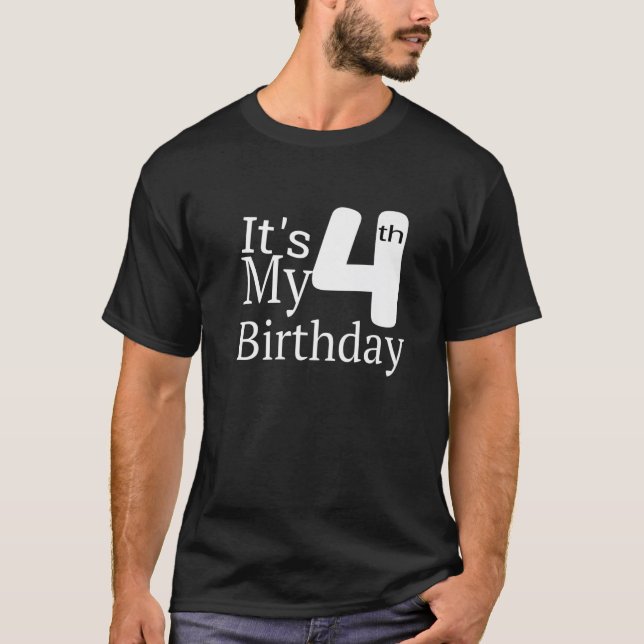 It's My 4Th Birthday T-Shirt (Front)