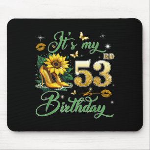 Its My 53rd Birthday Pink 53 Years Old Birthday Mouse Pad