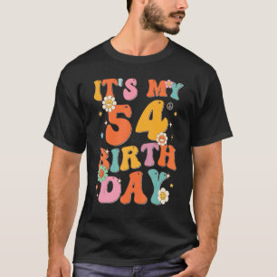 It's My 54th Birthday   54 Years Old Vintage Groov T-Shirt