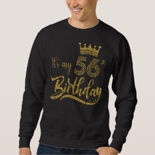 It's My 56th Birthday Cute Women 56 Years Old Crow Sweatshirt