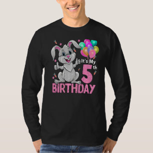 It's My 5th Birthday Rabbit 5th Birthday 5 Years O T-Shirt