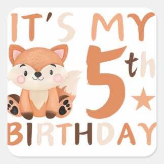 It's my 5th birthday Sticker