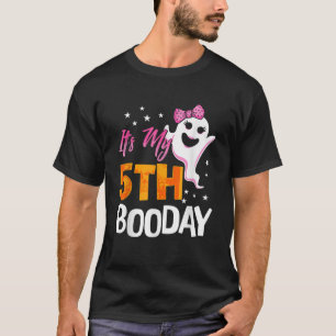 Its My 5th Boo Day Cute Halloween Birthday Ghost P T-Shirt