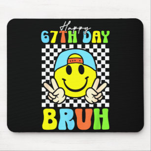 It's My 67th Day Of School Bruh Six Seven Meme Boy Mouse Pad