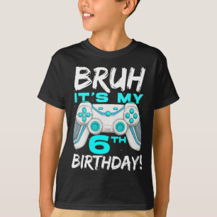 It's My 6th Birthday 6 Year Old Gaming Birthday Bo T-Shirt