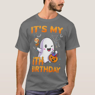Its My 6th Birthday Kids Boo Ghost Pumpkin Candy C T-Shirt