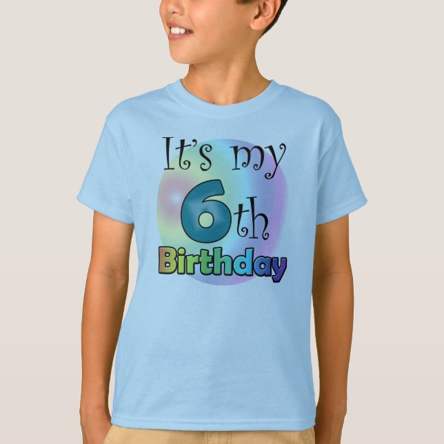 It's my 6th Birthday T-Shirt (Front)