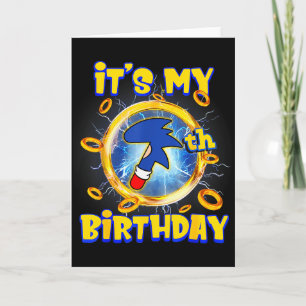 It's My 7th Birthday Boy Family Matching Party Fun Card