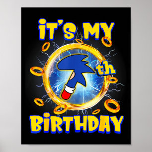 It's My 7th Birthday Boy Family Matching Party Fun Poster
