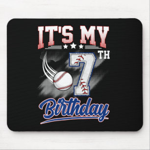 It's My 7th Birthday Bysebyll 7 Years Old Birthday Mouse Pad