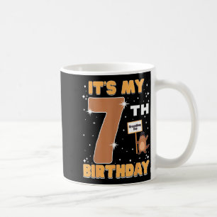 Its My 7th Birthday Groundhog Day 7 Years Old Girl Coffee Mug