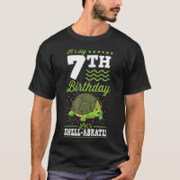 It's My 7th Birthday Lets Shellabrate Turtle Party