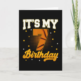 Its My 7th Birthday Sketll Boy 7 Years Old Gifts T Card