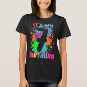 Its My 7th Birthday T-shirt girl boys 7 Years Old 