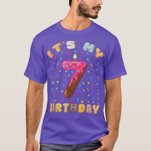 It's My 7th Birthday Tee Donut Lover Happy 7 Year 