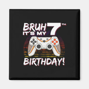 It's My 7th Birthday Video Game 7th Birthday Gamin Magnet