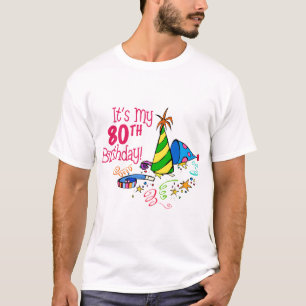 It's My 80th Birthday (Party Hats) T-Shirt
